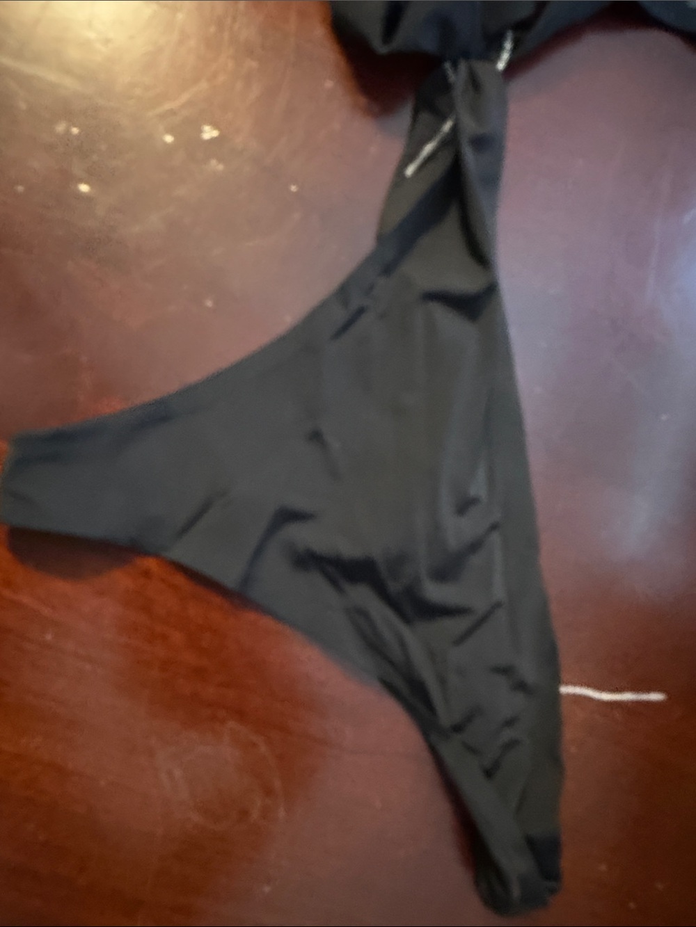 Honeydew Intimates Black Minimal Bikini Bottom